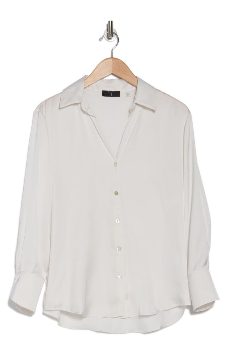 T Tahari Long Sleeve Button-Up Shirt, Alternate, color, 