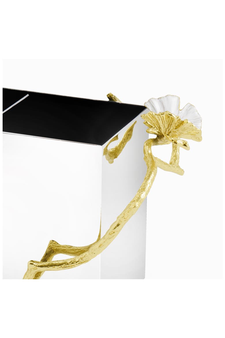 Butterfly Ginkgo Cutlery Holder, Alternate, color, GOLD MULTI