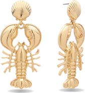EYE CANDY LOS ANGELES Langostina Statement Earrings