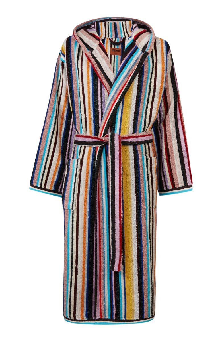 Missoni Home Chandler Cotton Terry Bathrobe With Lurex, Alternate, color, 