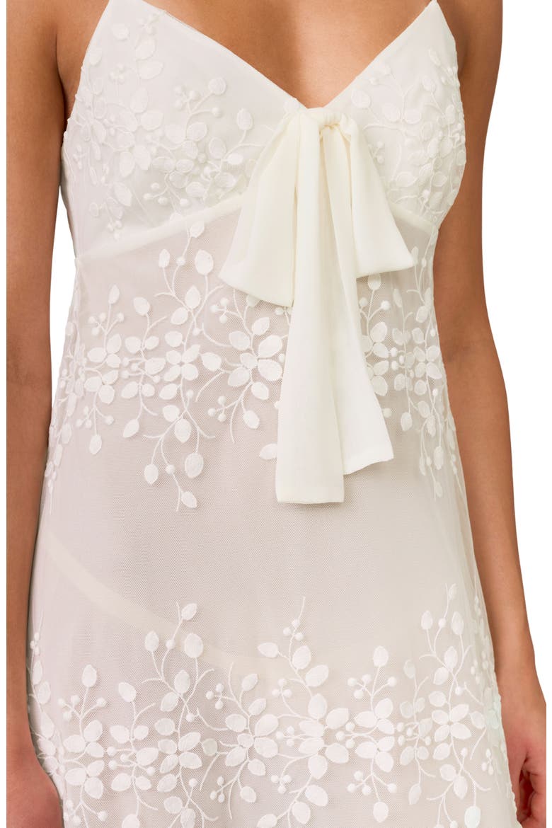 Tidal Embroidered Chiffon Chemise, Alternate, color, IVORY