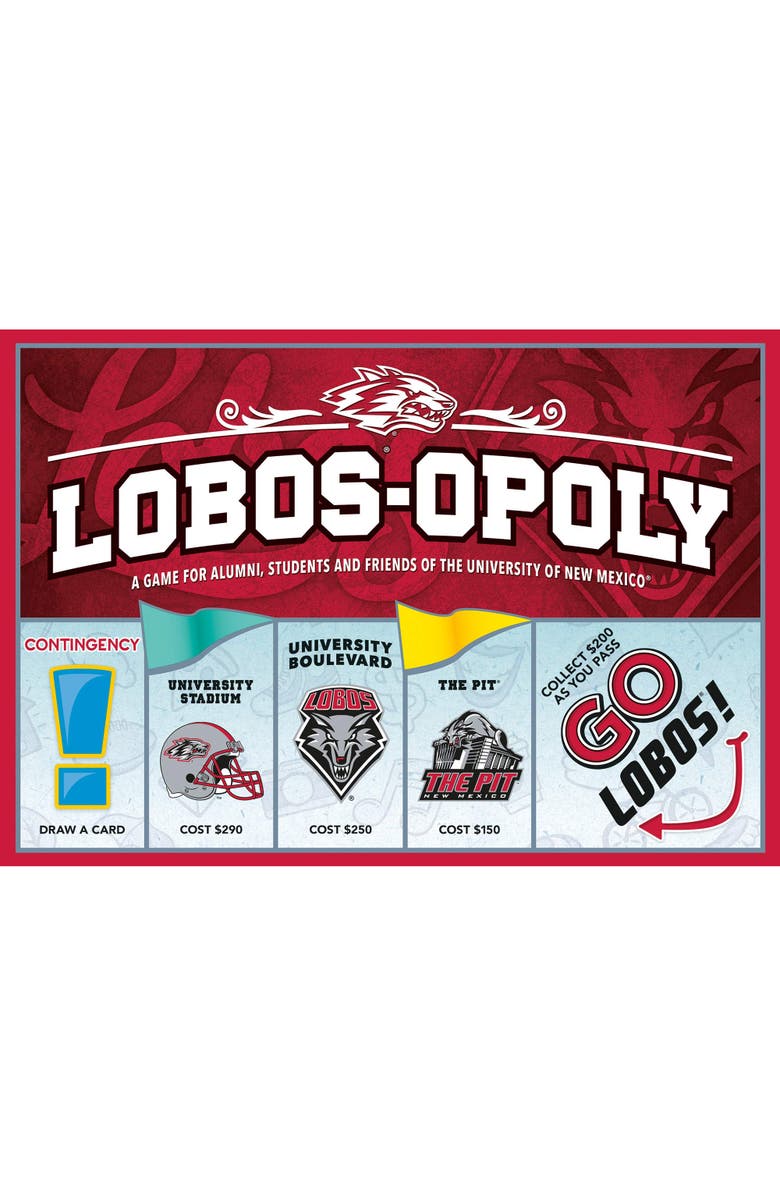 Late for the Sky University Of New Mexico Lobosopoly Monopoly Board Game, Main, color, Multicolored