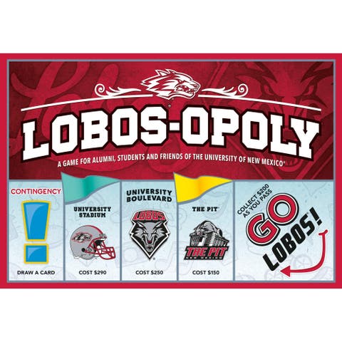 University Of New Mexico Lobosopoly Monopoly Board Game