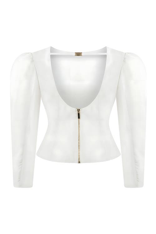 NOCTURNE NOCTURNE BOAT NECK BLOUSE 
