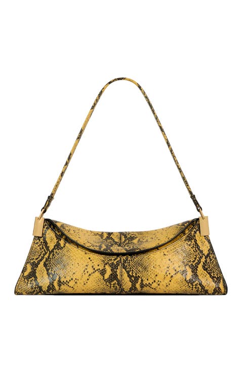 64-83 Small Bag in Python-Effect Leather