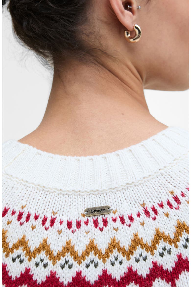 Tidal Fair Isle Cotton & Wool Blend Sweater, Alternate, color, CLOUD