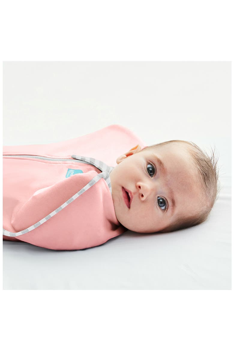Swaddle Up™ 1.0 TOG Original Stretch Cotton Swaddle, Alternate, color, DUSTY PINK