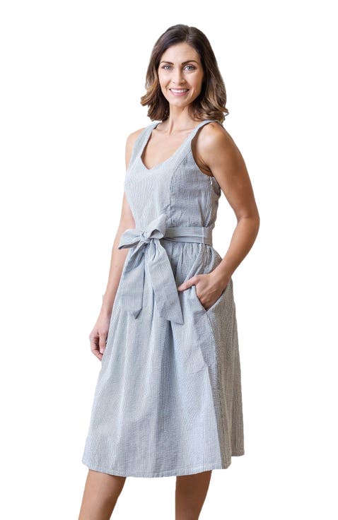 Women's Organic A-Line Dress with Sash