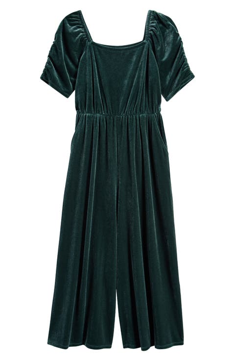 Kids' Stretch Velour Romper (Big Kid)