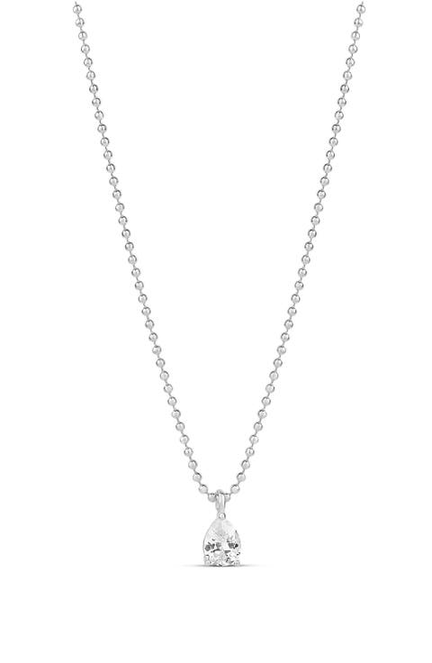 Cubic Zirconia Pendant Necklace