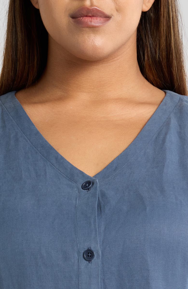 Eileen Fisher Linen & Silk Vest, Alternate, color, 