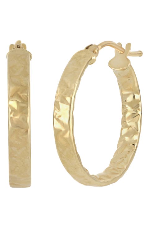 Hammered 14K Gold Hoop Earrings (Nordstrom Exclusive)