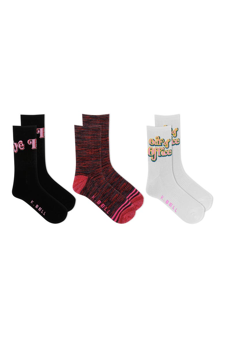 3-Pack Assorted Active Crew Socks, Main, color, BAST