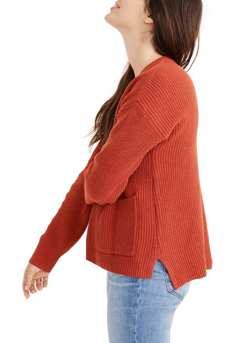 Patch Pocket Pullover Sweater, Alternate, color, BRIGHT EMBER