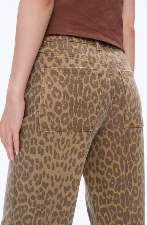 Bayeas High Waist Print Straight Leg Jeans In Animal Print