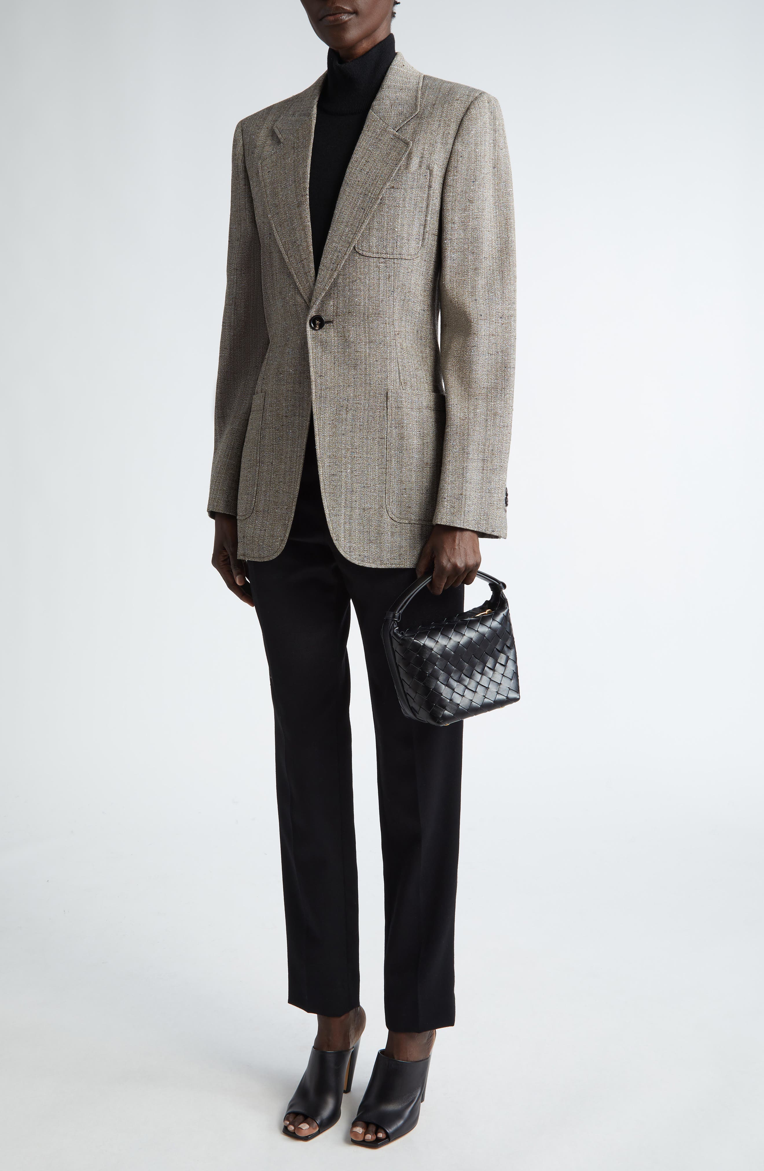 Bottega Veneta Candy Wallace Intrecciato Handheld Pouch, Alternate, color, 