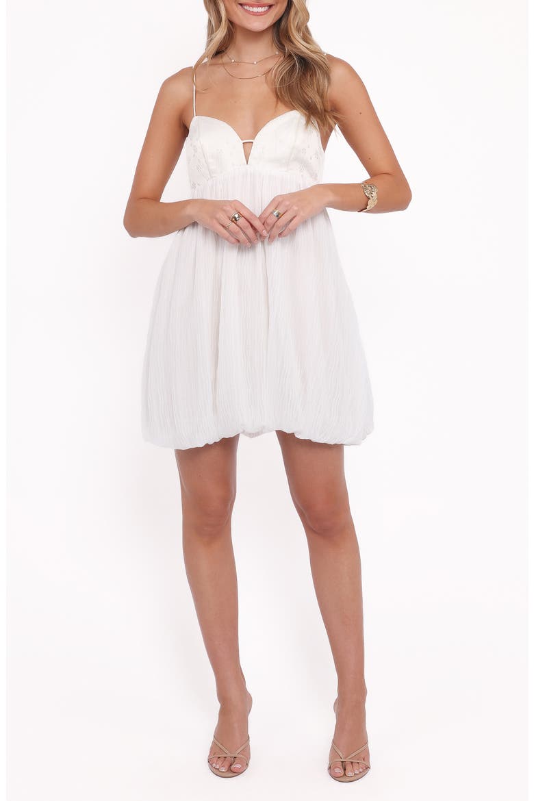 Lorna Bubble Hem Babydoll Minidress, Main, color, IVORY