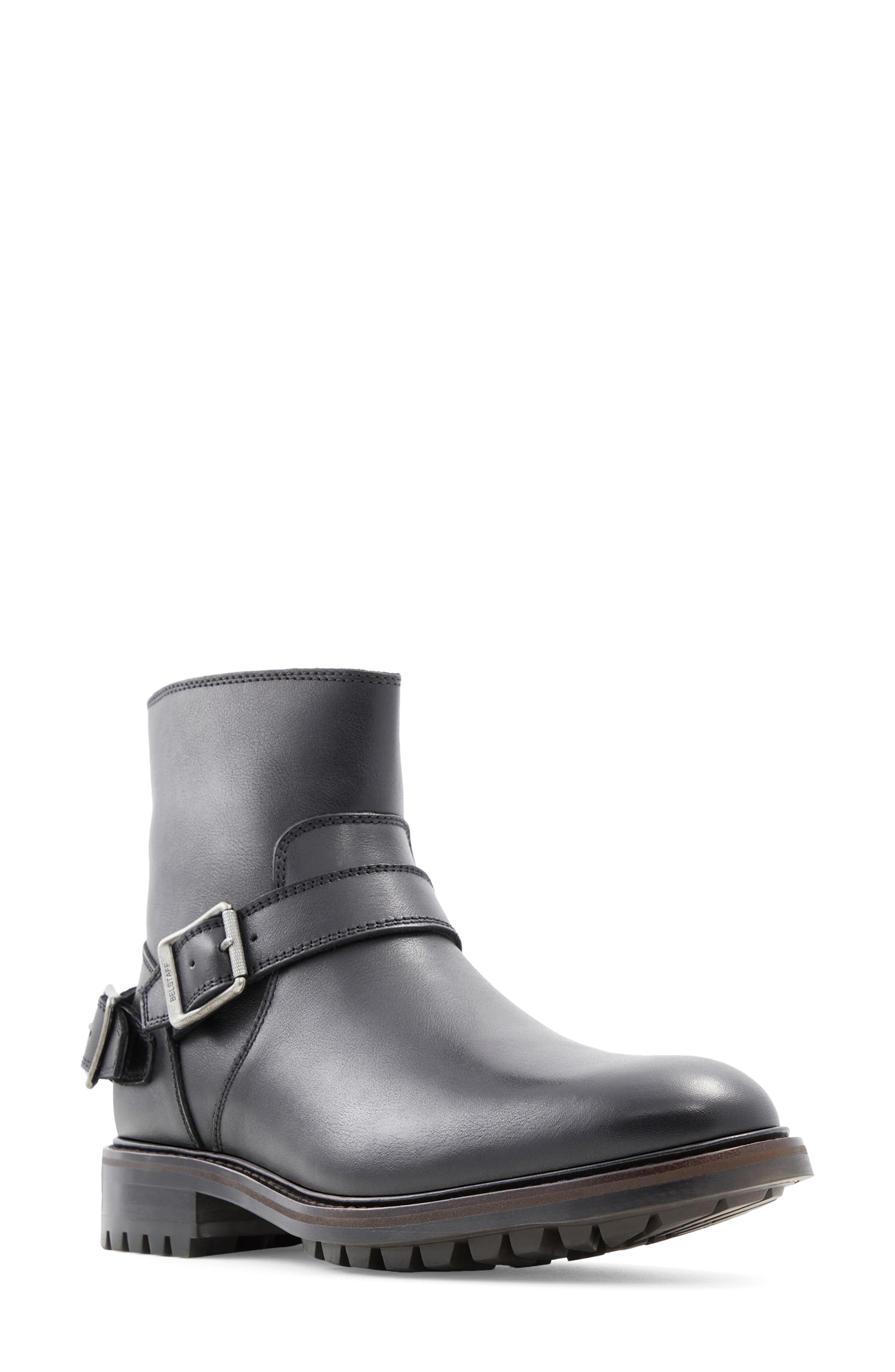 Belstaff Trialmaster Leather Boot, Main, color, 