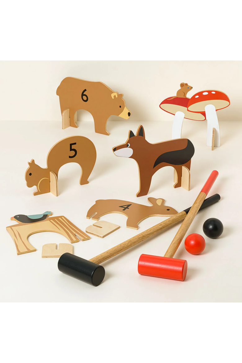 Woodland Wander Indoor Outdoor Croquet by Tender Leaf Groups, Inc, Main, color, Multi