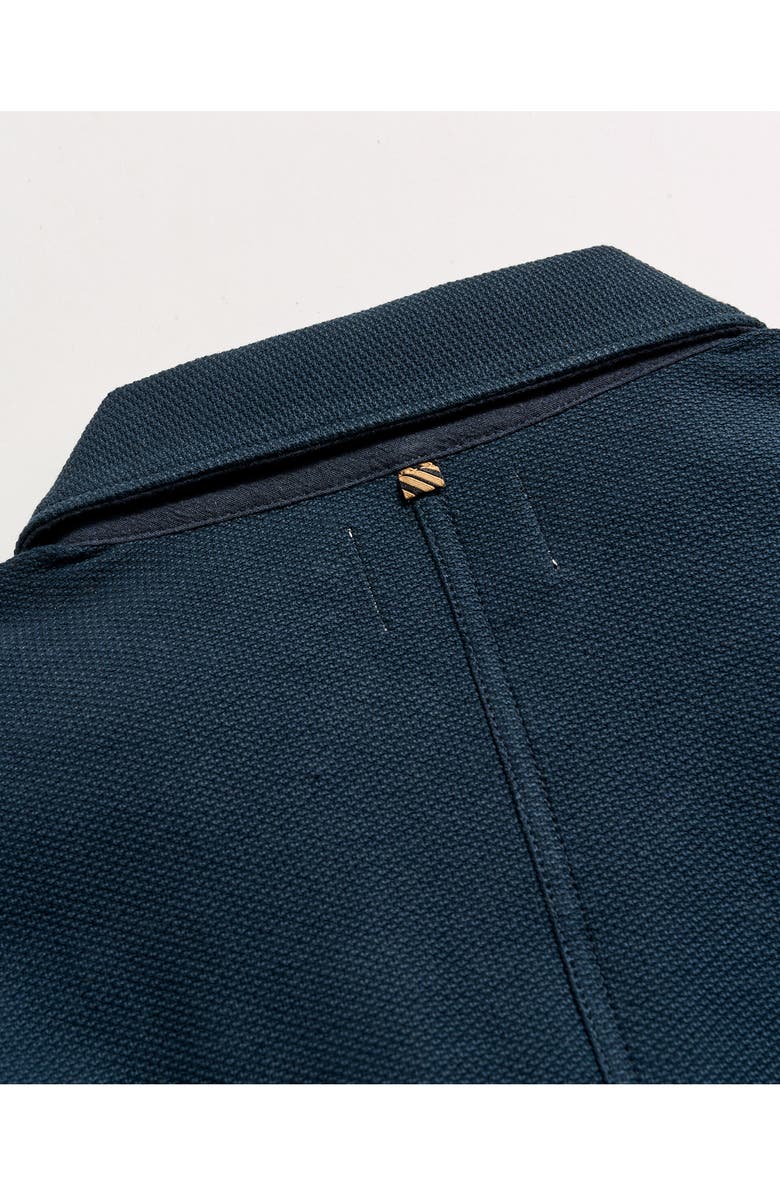 Billy Reid Piqué Chore Shirt Jacket, Alternate, color, Carbon Blue