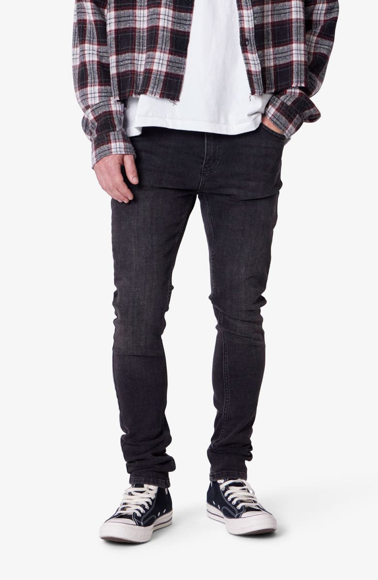 mnml Skinny Jeans, Alternate, color, Stone Wash Black
