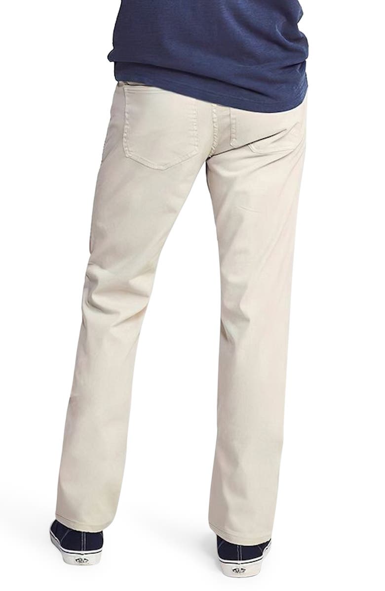 Faherty Comfort Twill Five-Pocket 2.0 Slim Fit Organic Cotton Pants, Alternate, color, Stone