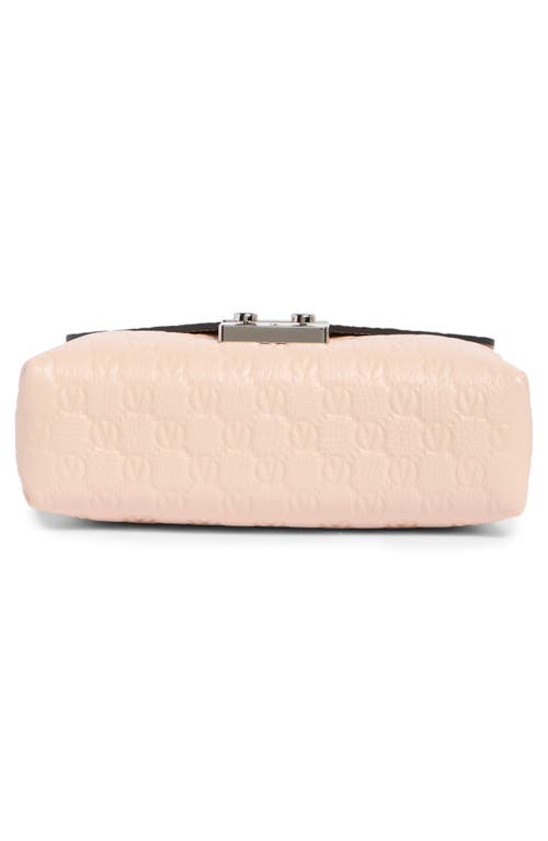 Valentino By Mario Valentino Isabelle Dollaro Monogram Crossbody Bag In Pale Rose