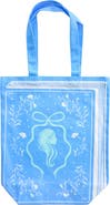 Jollity & Co. Silhouette Book Themed Canvas Tote Bag