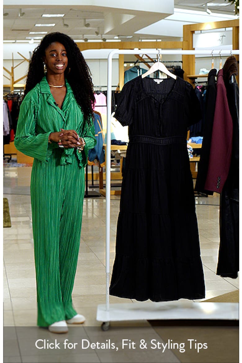 Crinkle Satin Maxi Dress video