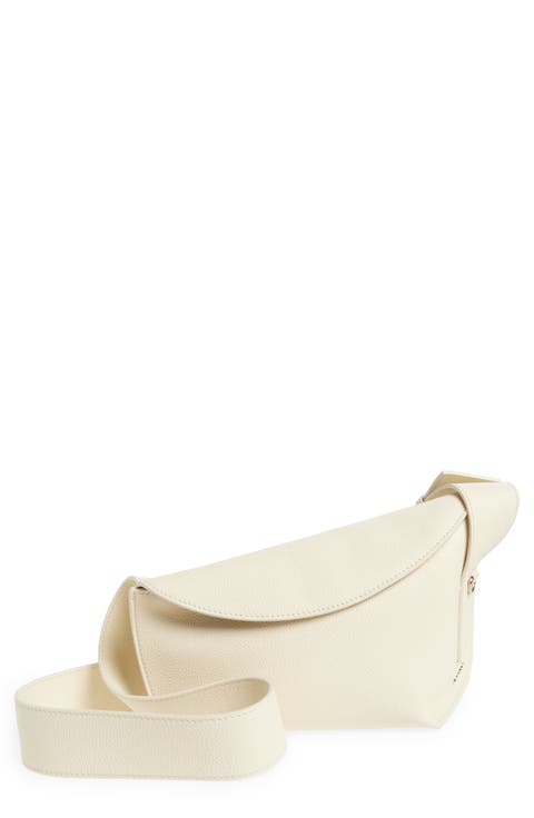 T-Bar Sling Asymmetric Leather Crossbody Bag