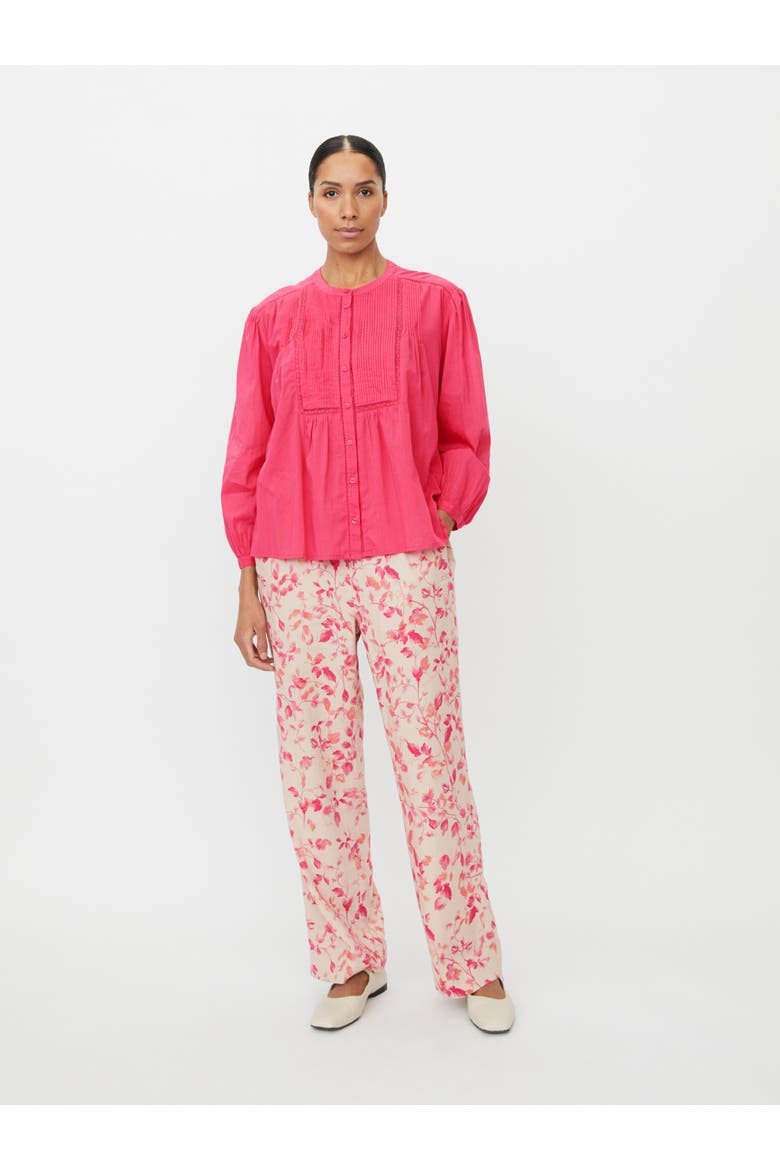 MaIlvianne Pintuck Detail Blouse, Alternate, color, Carmine