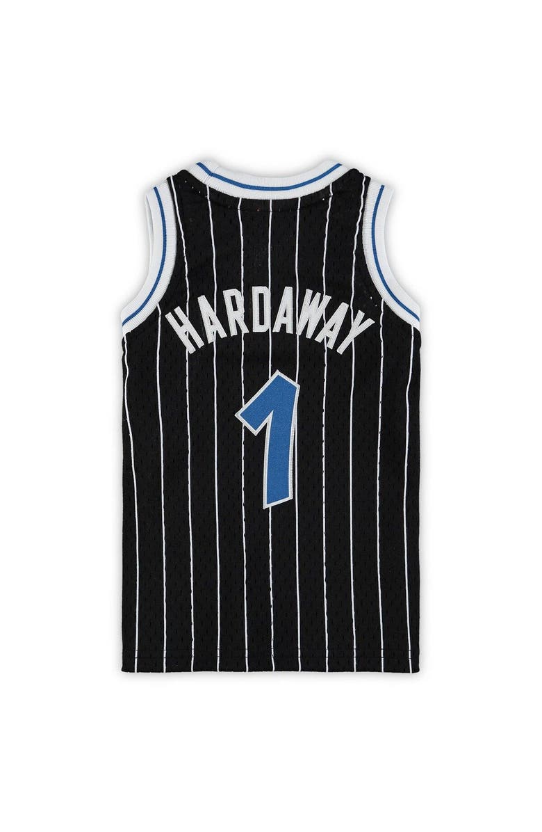 Mitchell & Ness Infant Mitchell & Ness Penny Hardaway Black Orlando Magic 1994/95 Hardwood Classics Retired Player Jersey, Alternate, color,