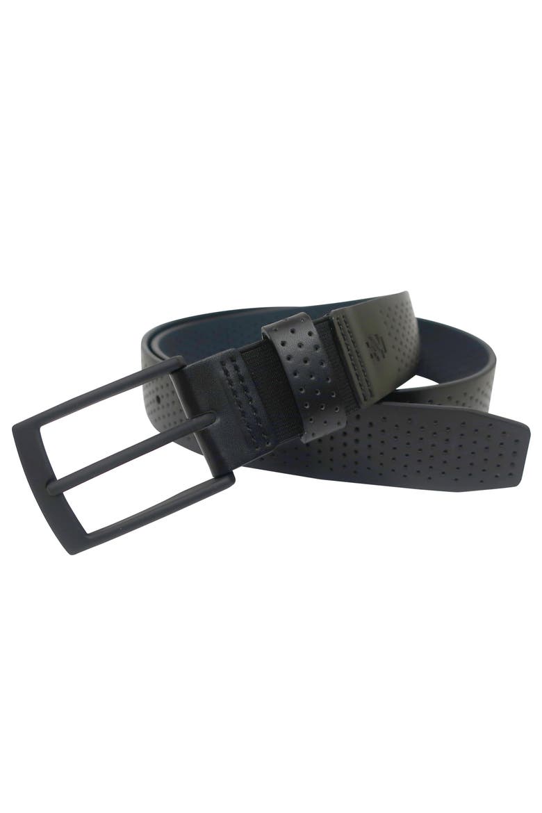 Comfort Stretch Perforated Leather Golf Belt, Main, color, Black