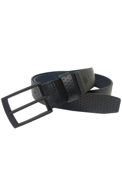 Comfort Stretch Perforated Leather Golf Belt