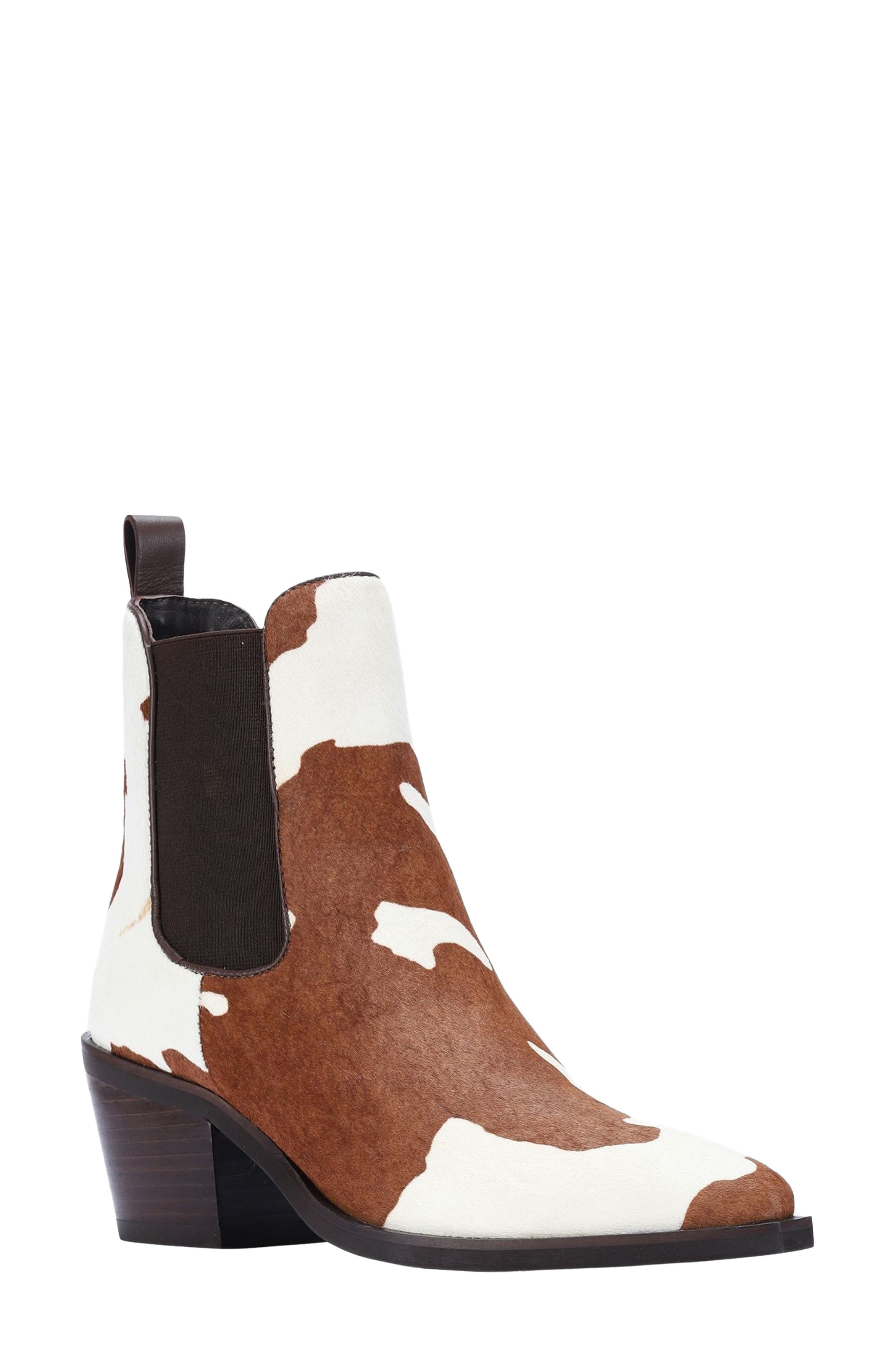 SAINT G Sisi Genuine Calf Hair Chelsea Boot, Main, color, Cloud Calf Hair