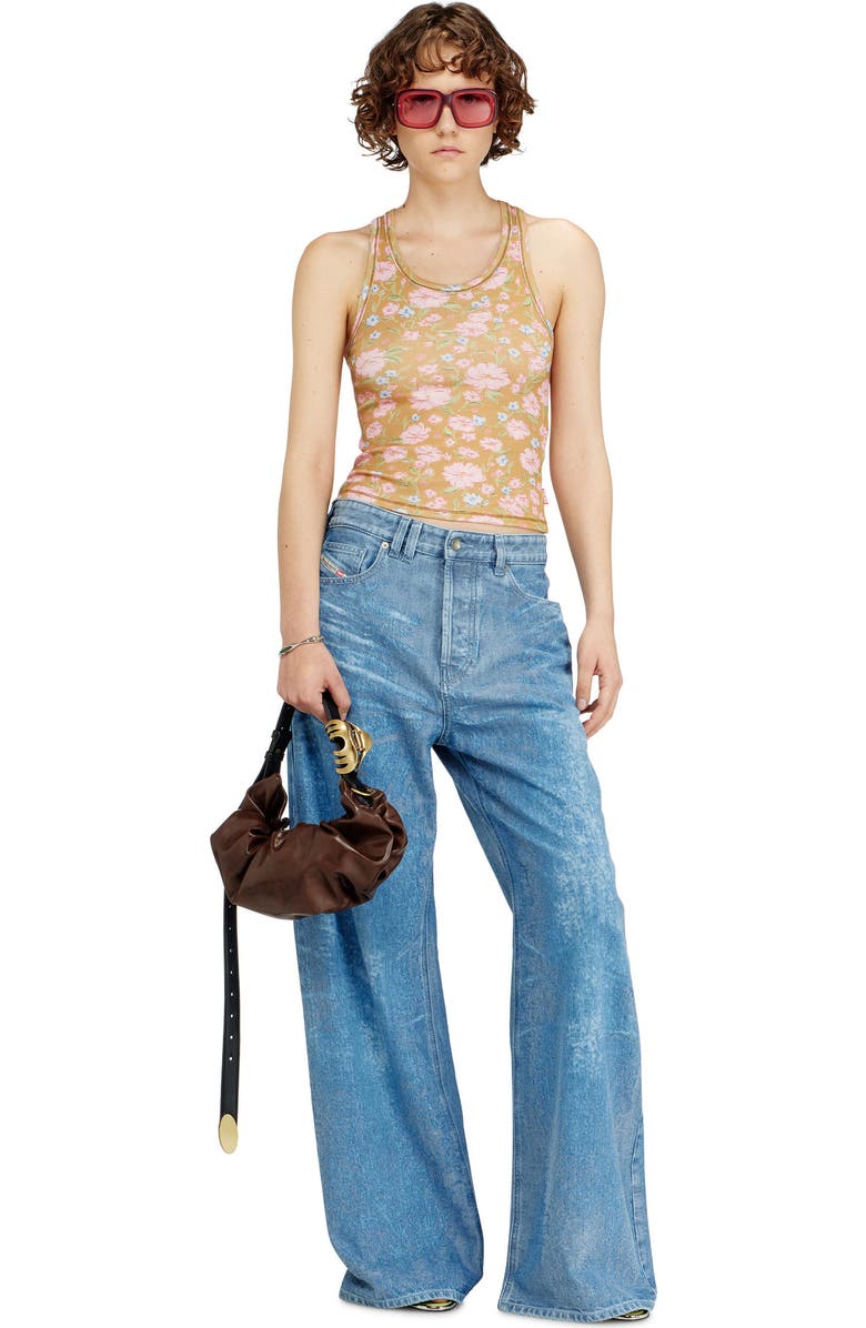 DIESEL<sup>®</sup> Grab-D-Small Scrunched Hobo Bag, Alternate, color, Chocolate