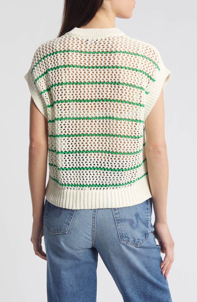 Madewell Stripe Open Stitch Sweater, Alternate, color,