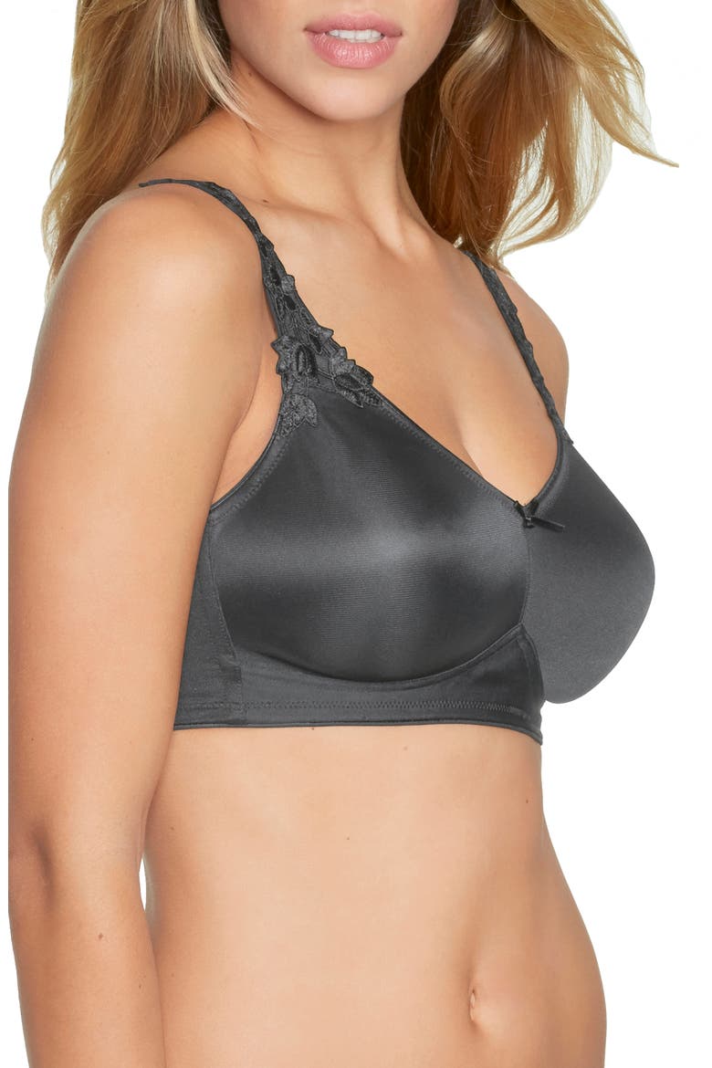 Jillian Wire-Free Seamless Minimizer Bra, Alternate, color, GREY SMOKE