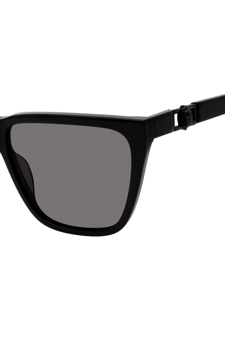 Kurt Geiger London 58mm Cat Eye Sunglasses, Alternate, color, Black/ Smoke