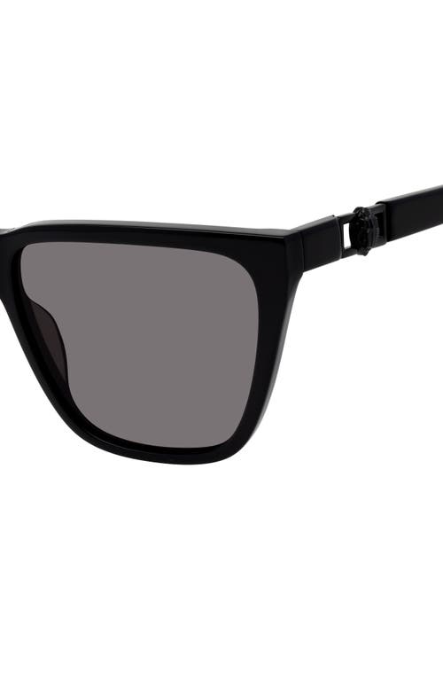 Kurt Geiger London 58mm Cat Eye Sunglasses In Black/smoke