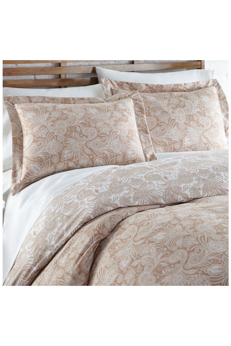Premium Collection Perfect Paisley Comforter Set, Alternate, color, TAUPE