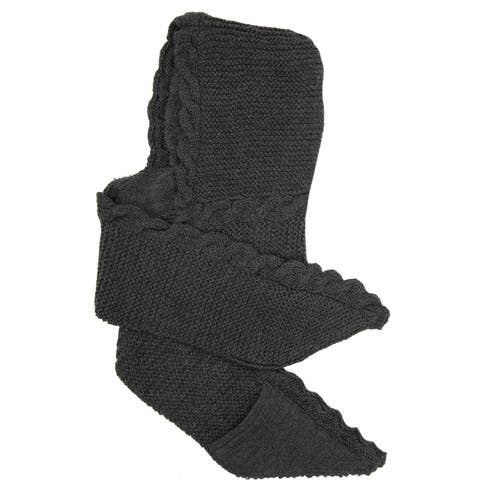 Nirvana Designs 2 Pocket Scarf Hood In Charcoal