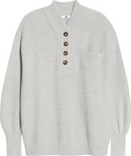 Lunya Cozy Cottonsilk™ Pocket Henley Sweater