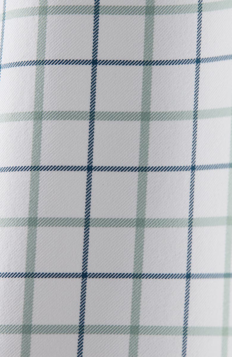 Rhone State of Mind Slim Fit Button-Up Shirt, Alternate, color, Pacific Green Mini Windowpane