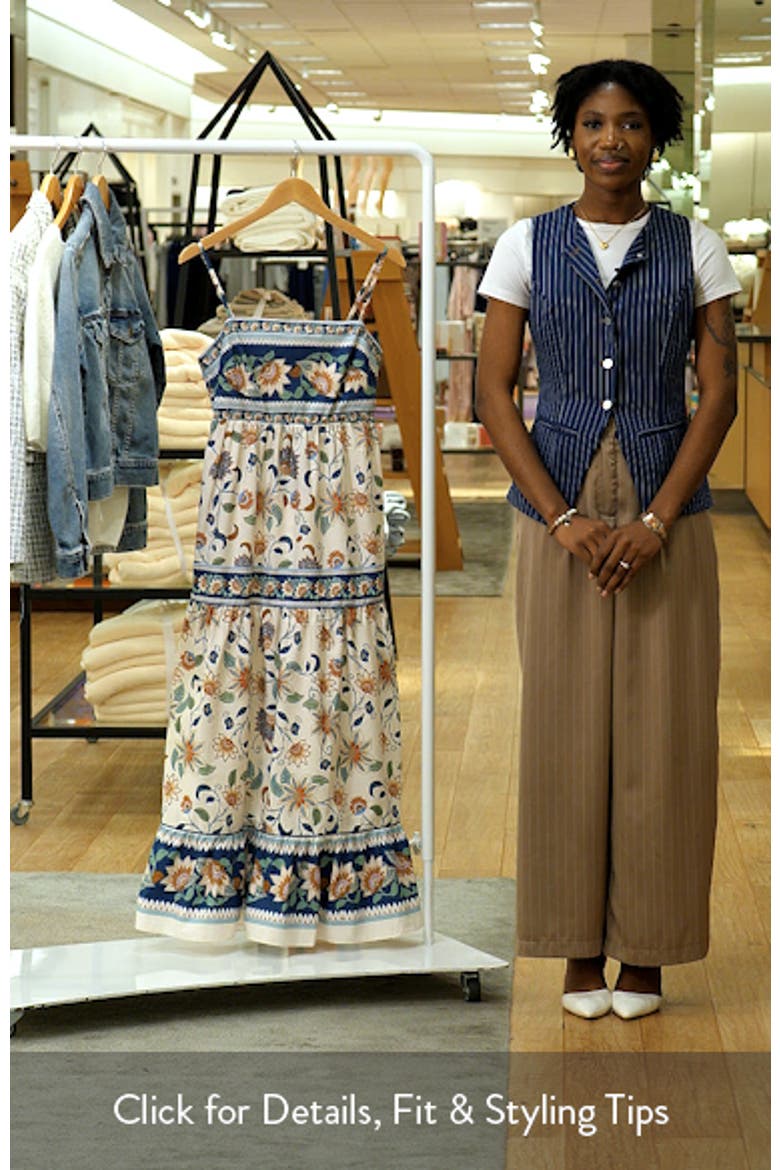 Delhi Floral Tapestry Print Sundress video