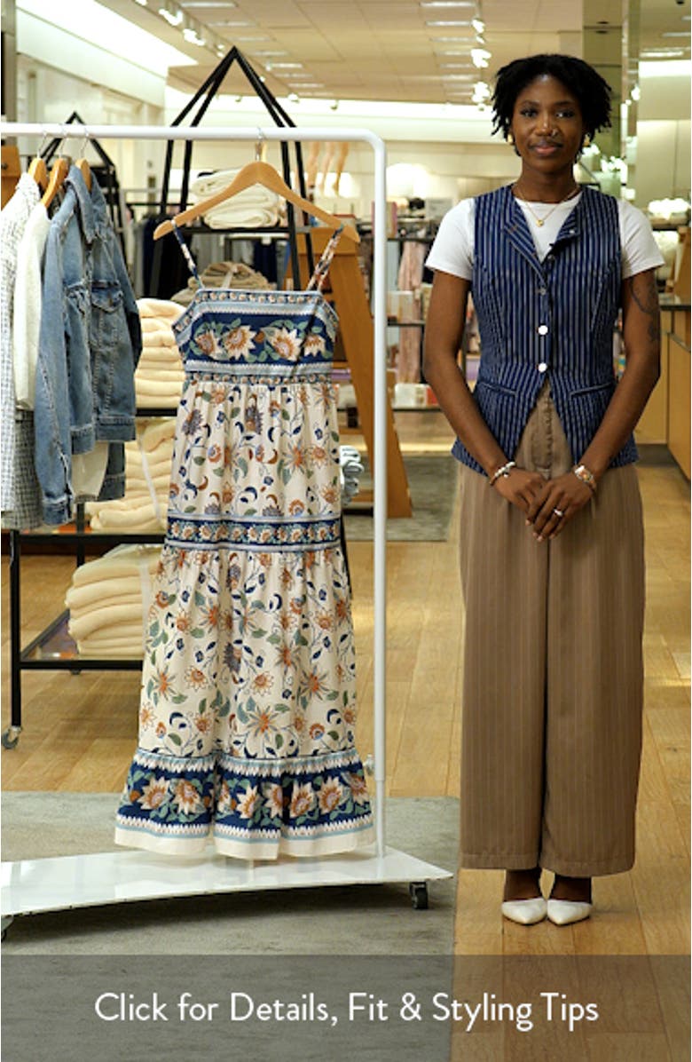 Delhi Floral Tapestry Print Sundress, sales video thumbnail