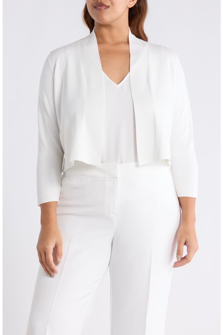 Kissing Front Crop Shrug, Main, color, LILY WHITE