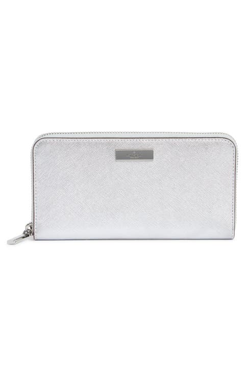 kenzie metallic leather wallet