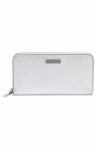 Kate Spade New York kenzie metallic leather wallet