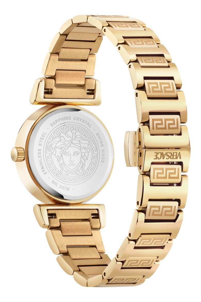 Mini Vanity Bracelet Watch, 27mm, Alternate, color, IP YELLOW GOLD